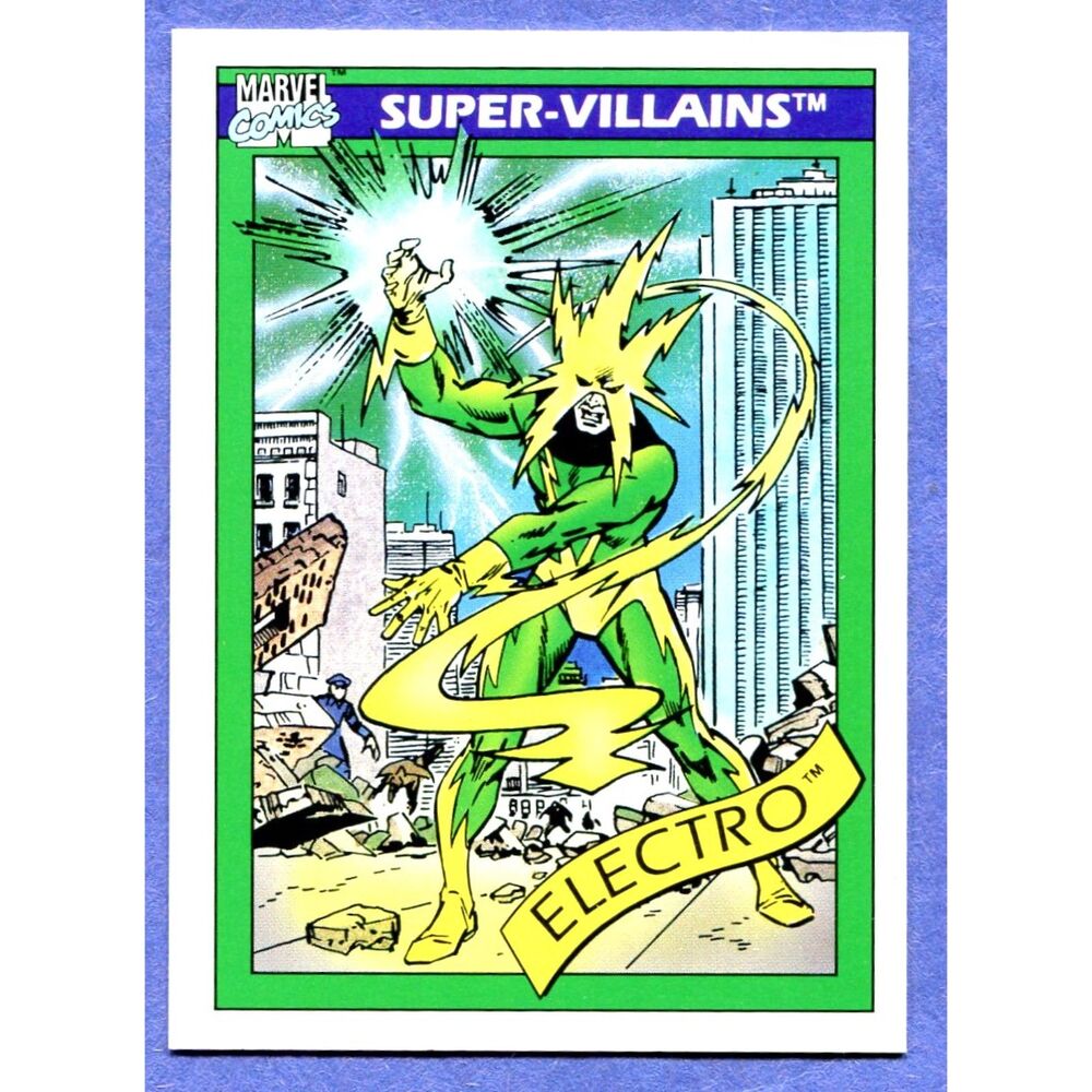 1990 Marvel Universe Card - #58 Electro